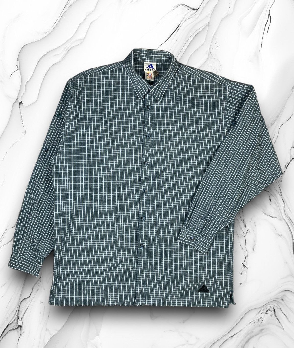 Adidas × Vintage Vintage Adidas Y2K Outdoor Life Button Up Shirt Size US XL / EU 56 / 4 - 1 Thumbnail