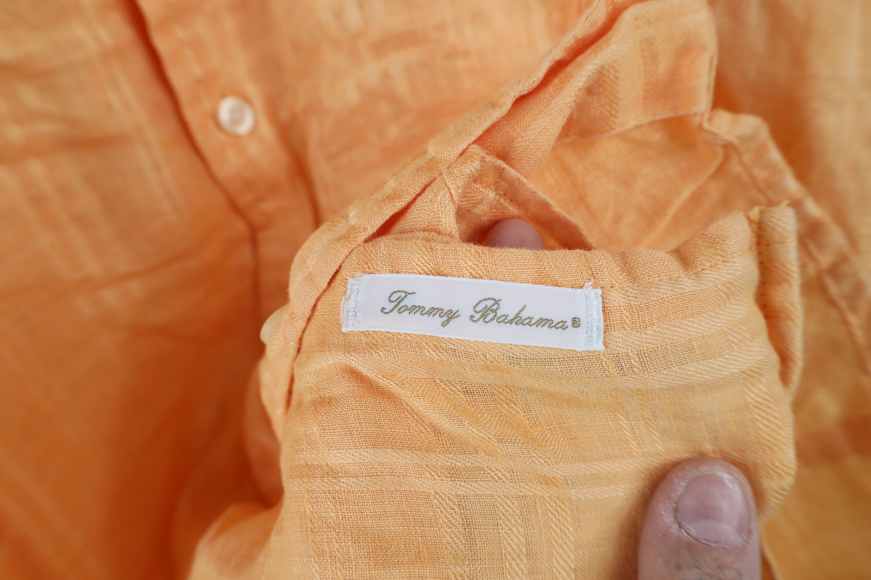 Tommy Bahama × Vintage Tommy Bahama Linen Short Sleeve Collared Board Button Shirt Size US XL / EU 56 / 4 - 4 Thumbnail