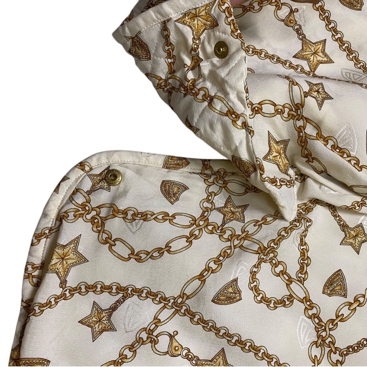 Designer × SikSilk × Vintage Mc David Internatuonal chain logo silk jacket Size S / US 4 / IT 40 - 13 Thumbnail