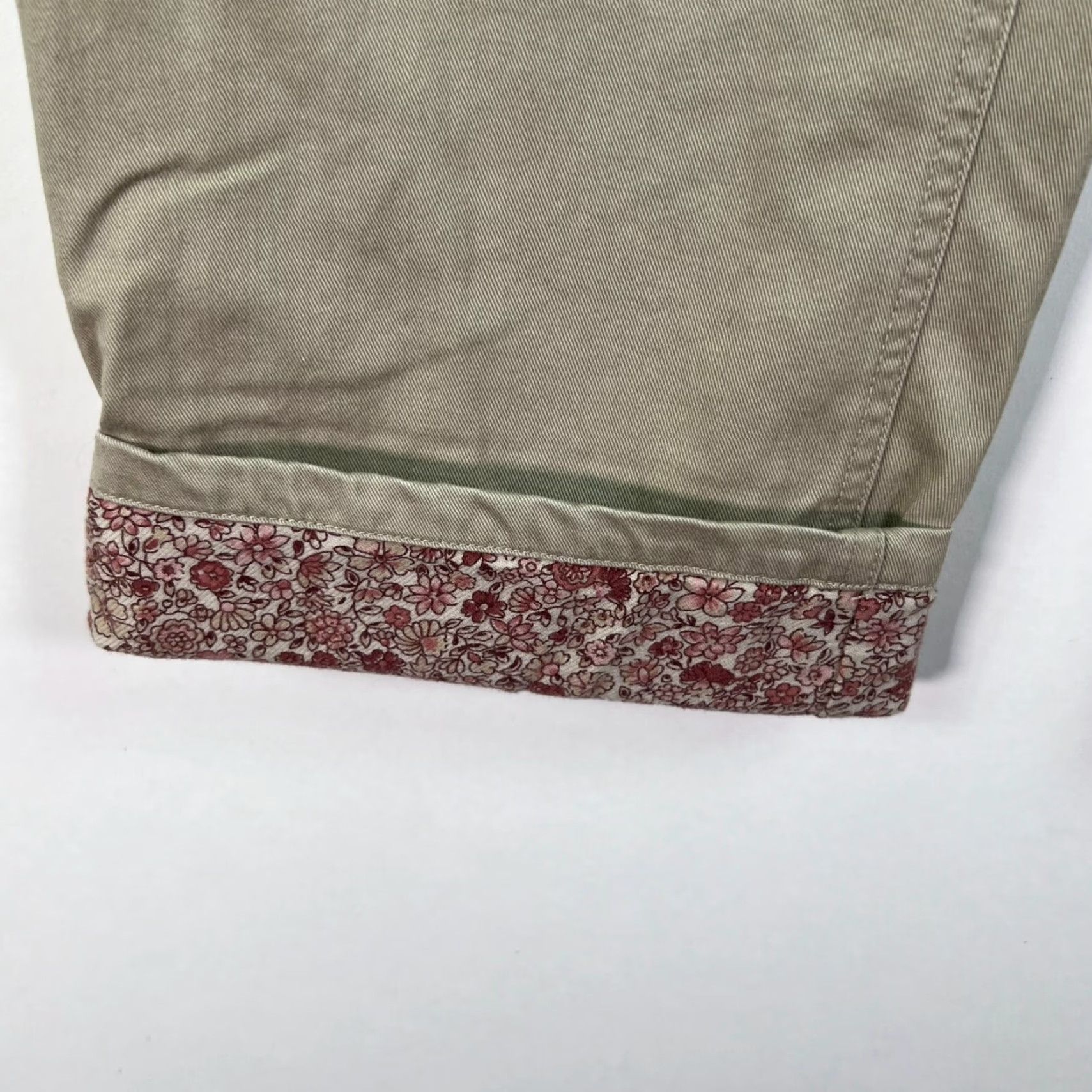 Eddie Bauer VINTAGE Eddie Bauer Lined Twill Pants Women 8 Tall Beige 32x31 Khakis Cuffed Western City Nature 90s Mens? Womens? Size 30" / US 8 / IT 44 - 5 Thumbnail