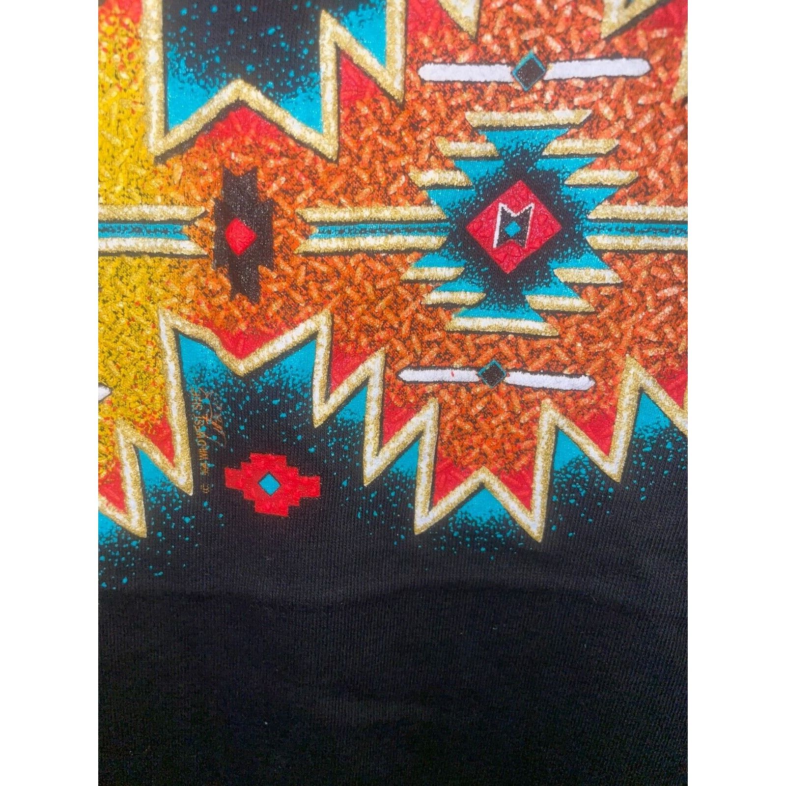 Vintage Vintage Arizona Shirt Western Tribal Graphic Black Large Tee Size US L / EU 52-54 / 3 - 4 Thumbnail
