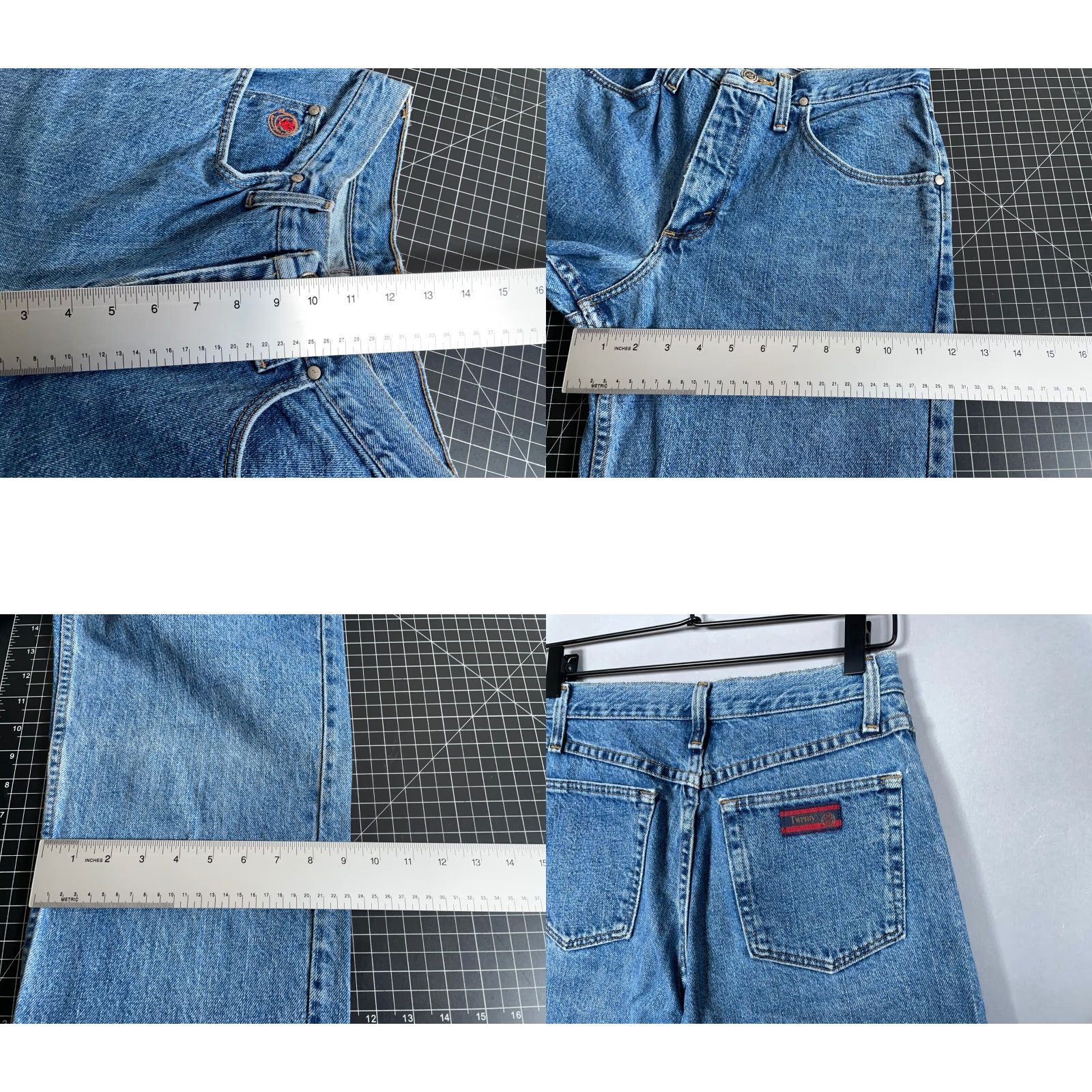 Wrangler VINTAGE Wrangler 20X Slim Fit Jeans Men's 27x34 Blue Denim 90s Cowboy Size US 27 - 8 Thumbnail