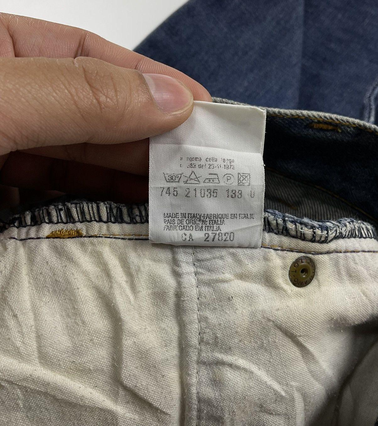 Helmut Lang Helmut Lang 1997 Denim Cargo Pants Size US 31 - 14 Thumbnail