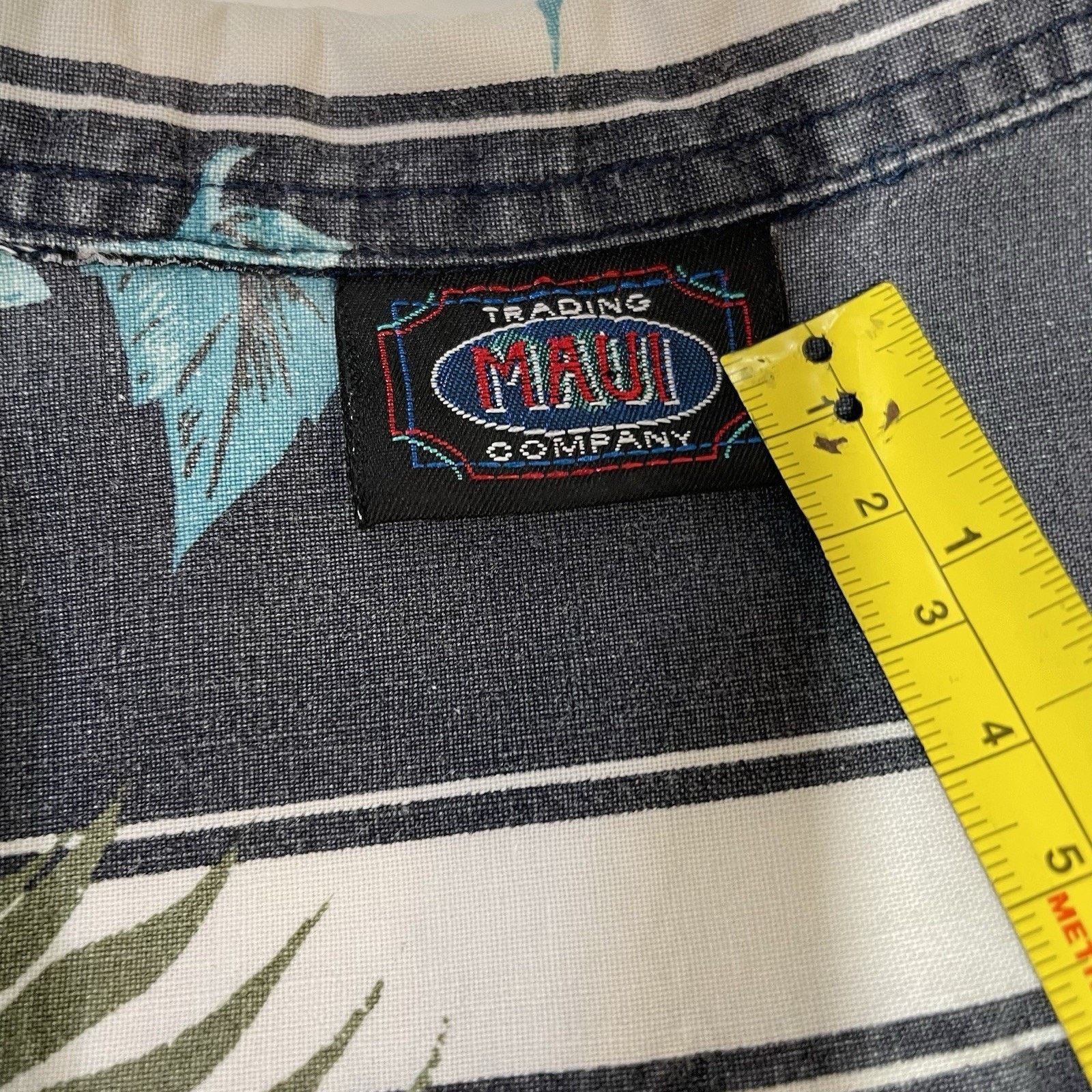 Maui and Sons VTG Maui Trading Co Hawaiian Men’s XL Shirt Hibiscus Stripe Size US XL / EU 56 / 4 - 3 Thumbnail
