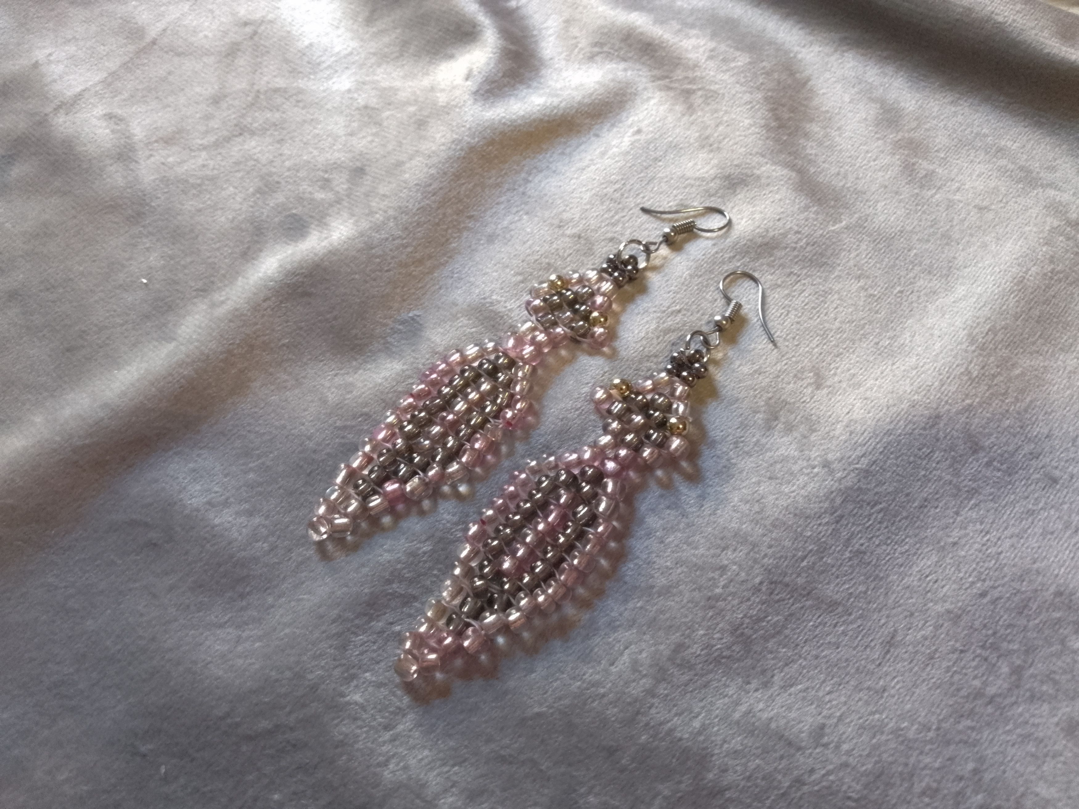 Handmade Necklace Snake shape metallic glass. Earrings Size ONE SIZE - 10 Thumbnail
