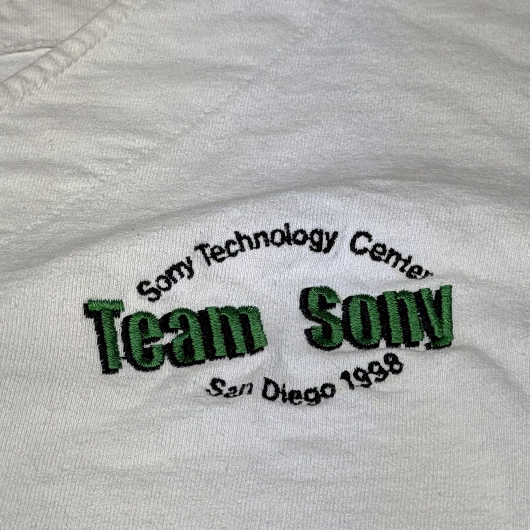 Vintage Vintage Badger Mens Large White Team Baseball Button Up Shirt Sony Jersey USA 90s Size US L / EU 52-54 / 3 - 5 Thumbnail