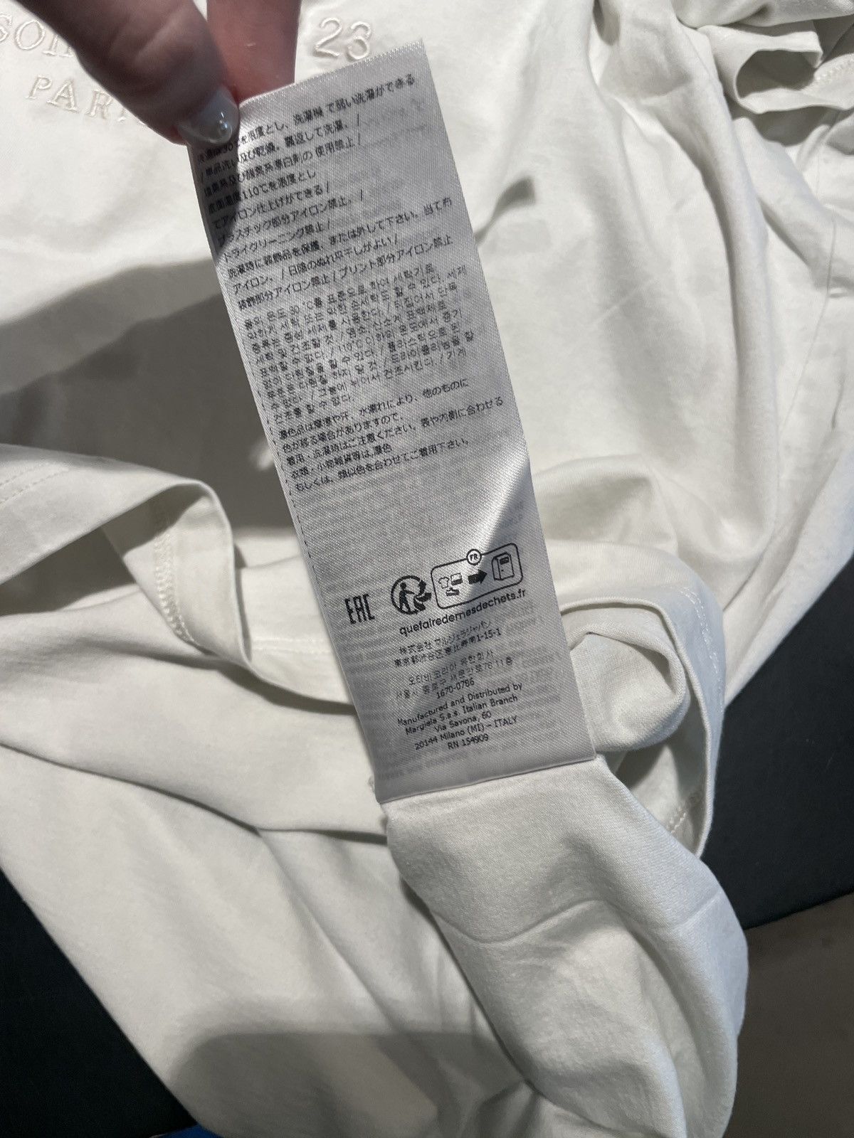 Maison Margiela Logo cotton t-shirt Size US XXL / EU 58 / 5 - 8 Thumbnail