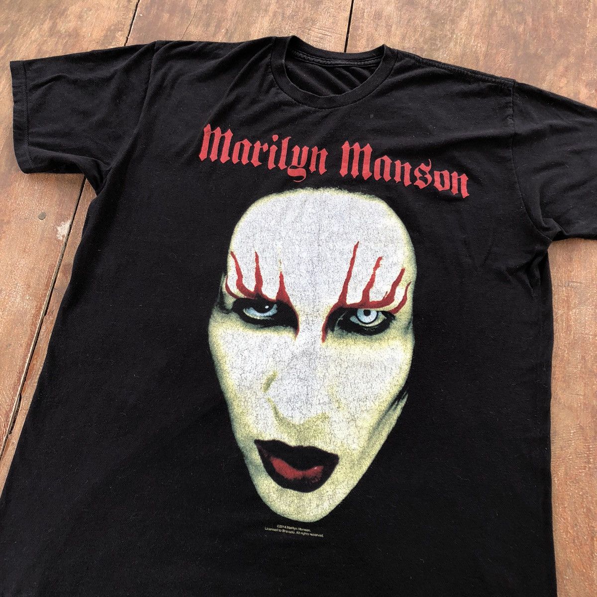 Band Tees Vintage 2014 Marilyn Manson Rare T Shirt Size US XL / EU 56 / 4 - 1 Thumbnail