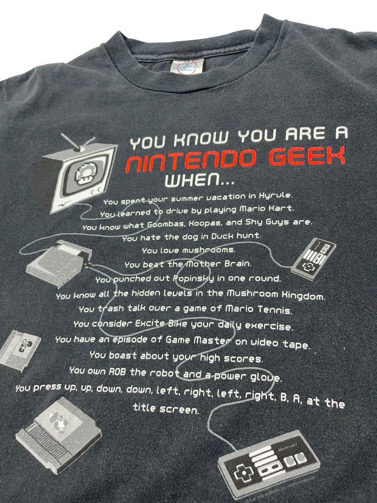 Nintendo × The Game × Vintage Vintage 2005 You Know You Are Nintendo Geek When T-shirt Size US M / EU 48-50 / 2 - 2 Thumbnail