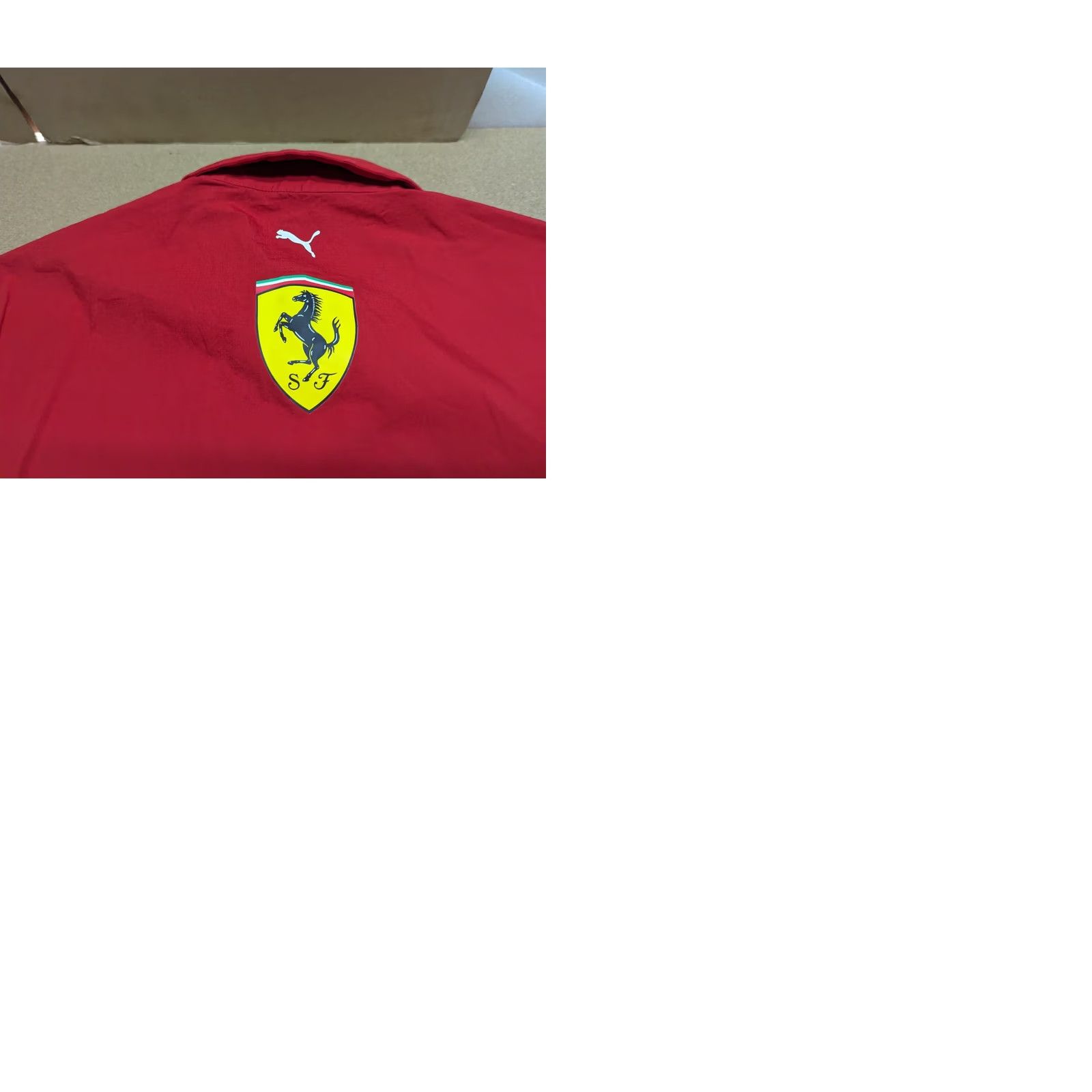 Puma PUMA Scuderia Ferrari 2022 F1 Formula Team Staff Issue Button Up Shirt Shell Size M Multicolor Cotton Canvas Short Sleeve Round Neck Mens Shirt Size US M / EU 48-50 / 2 - 11 Thumbnail