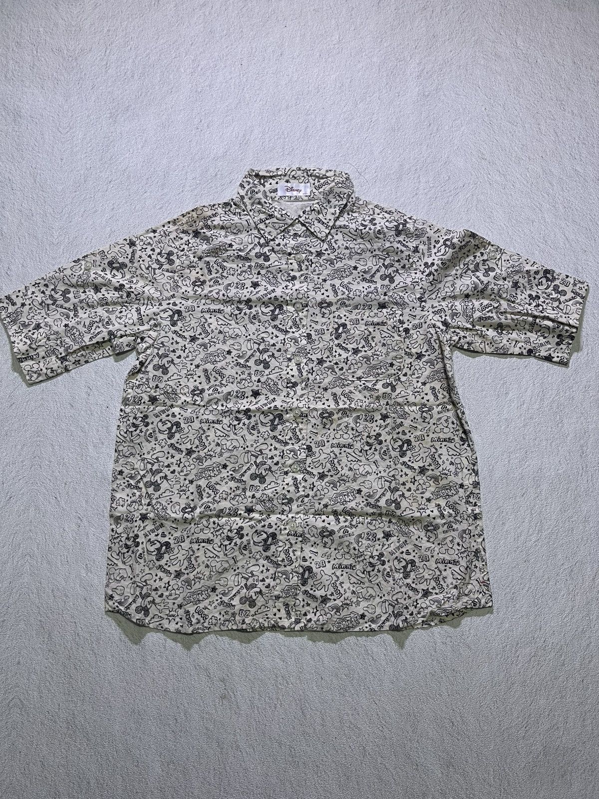 Disney VTG DISNEY short sleeve shirt full print motif Size US M / EU 48-50 / 2 - 1 Thumbnail