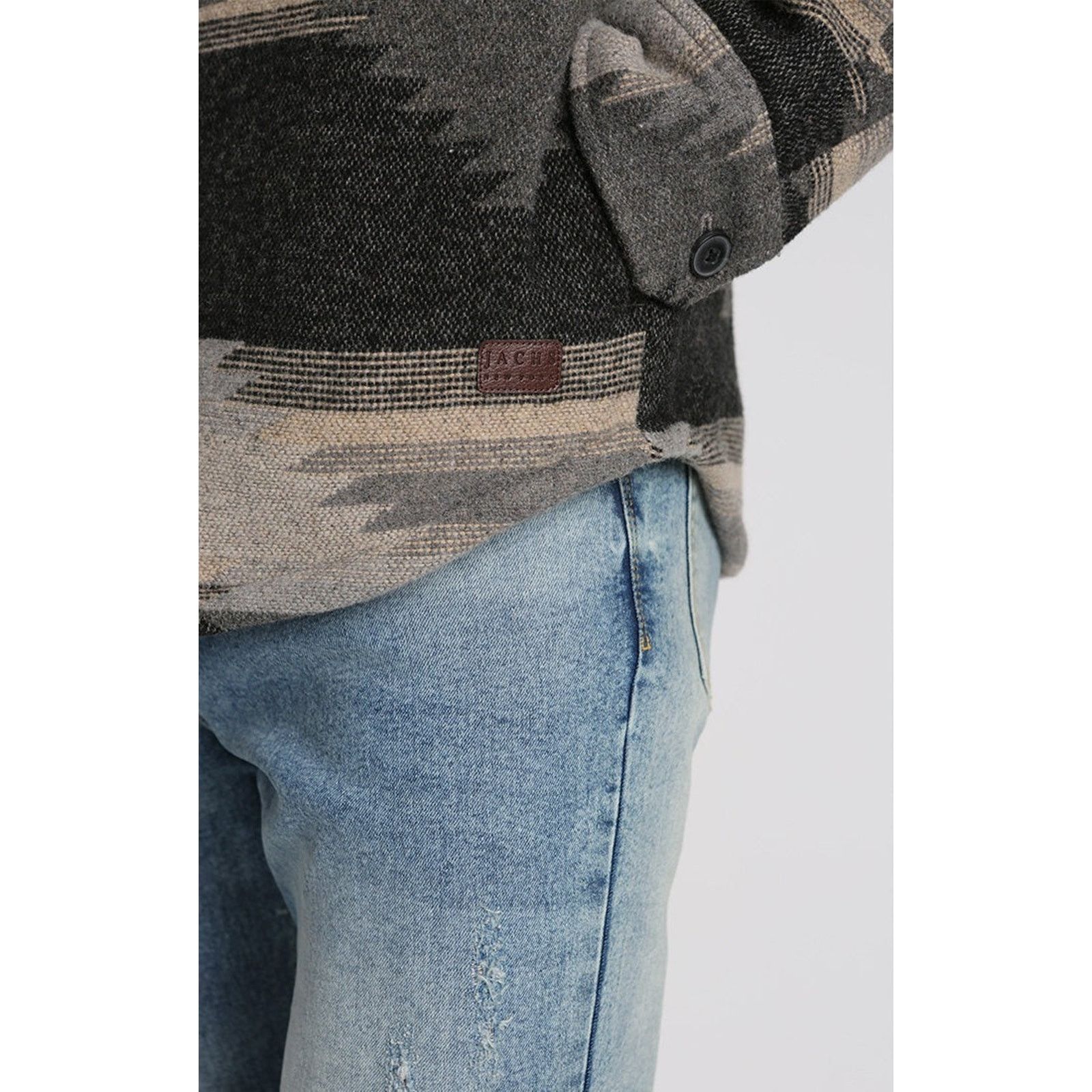 Other Jachs Mens Aztec Southwest Wool Sherpa Fleece Lined Jacket Size US XL / EU 56 / 4 - 5 Thumbnail