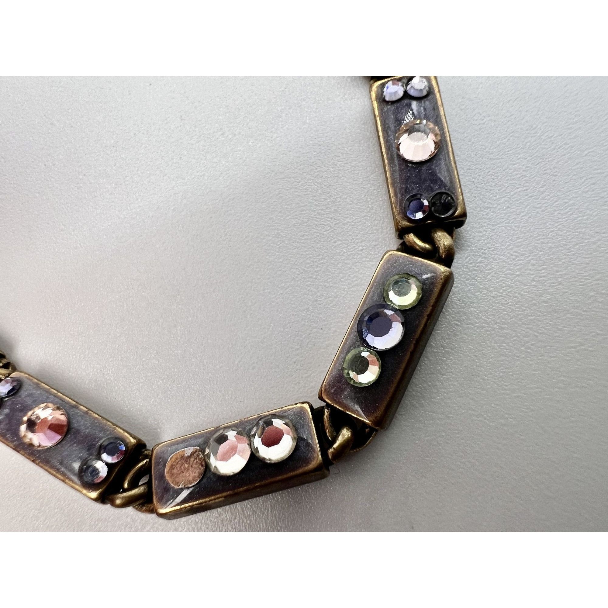Designer VTG Anne Koplik Designs Art Deco Inspired Flat Back Rhinesto Size ONE SIZE - 2 Thumbnail