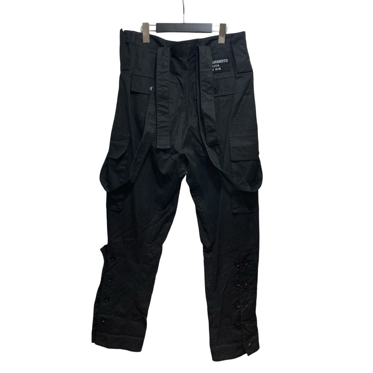 Yohji Yamamoto yohji yamamoto Car Goopants with suspenders HH-P58-045 Size US 33 - 3 Thumbnail