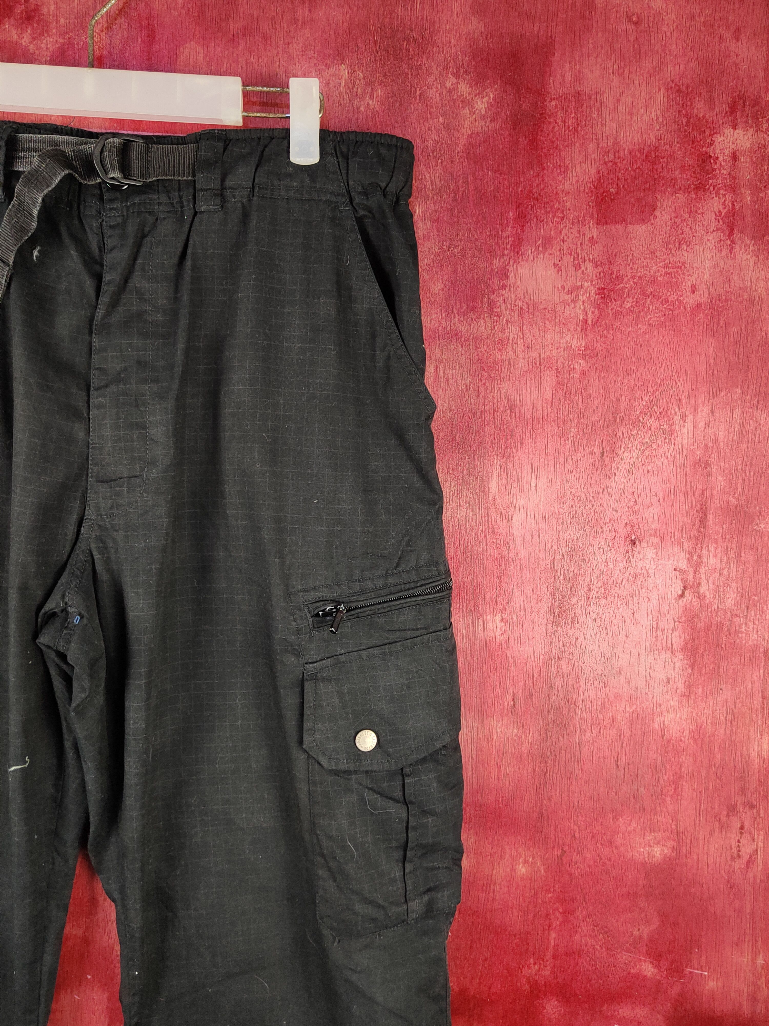 Japanese Brand DL Japan Black Multipocket Tactical Cargo Pants #S2048 Size US 36 / EU 52 - 5 Thumbnail