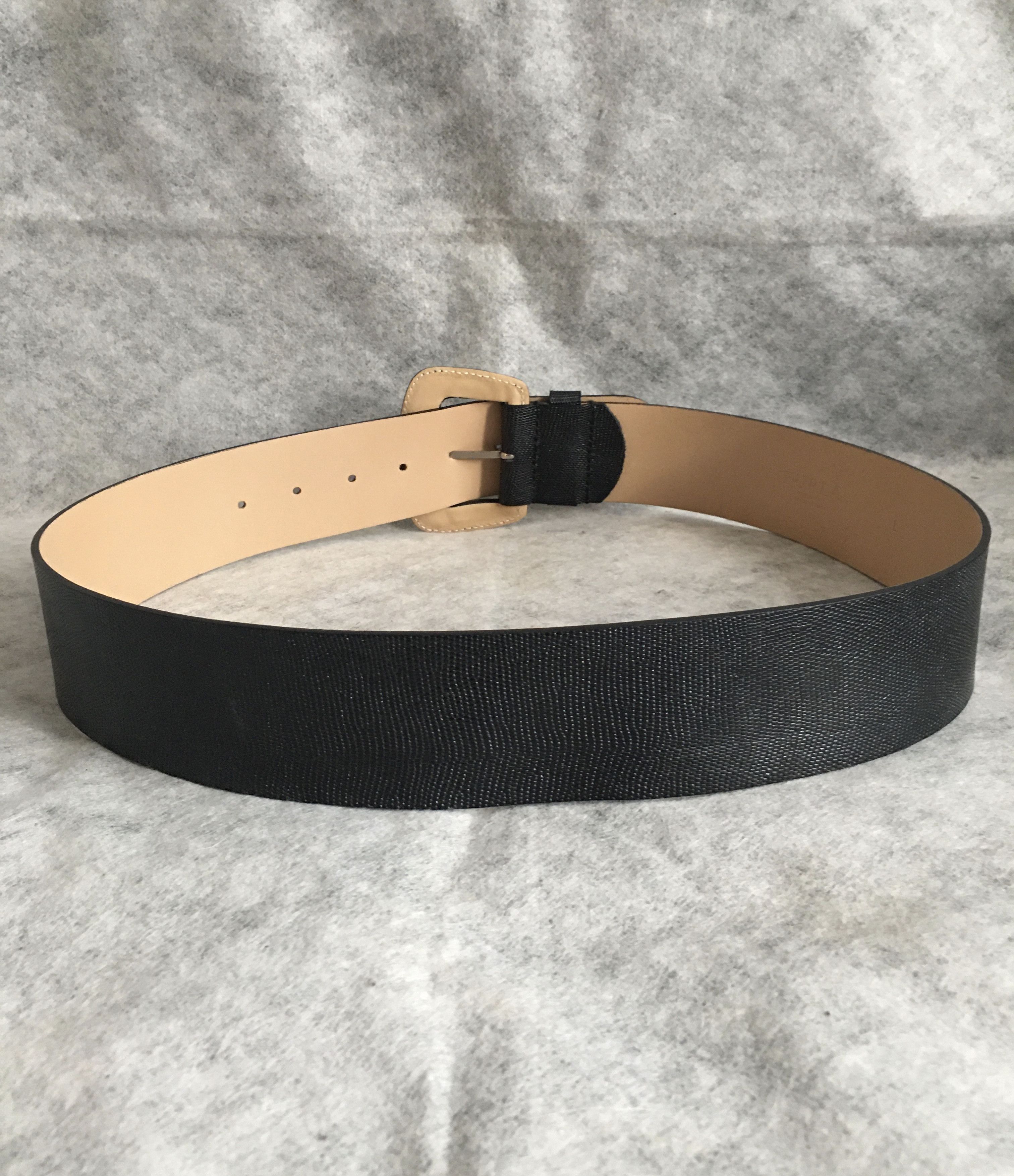 Furla FURLA Black Leather Wide Belt Size L Size ONE SIZE - 6 Thumbnail