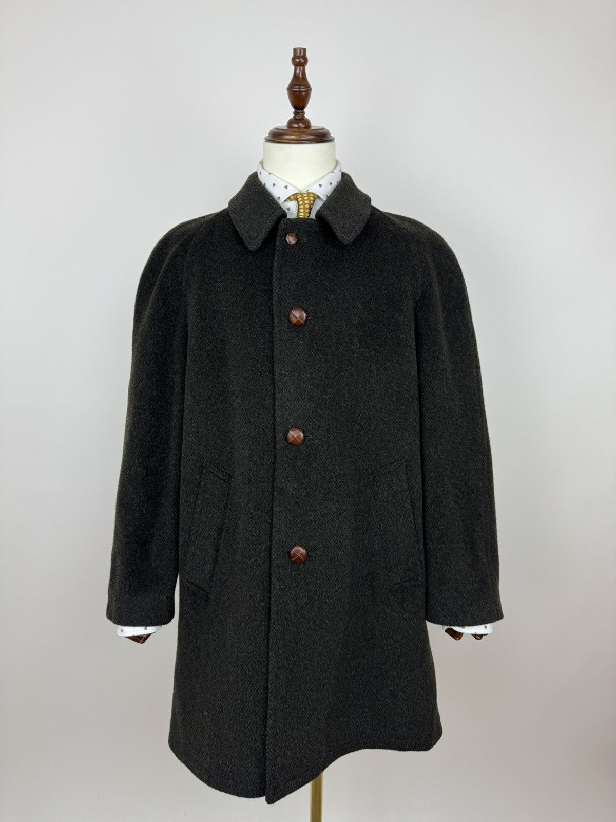 bugatti Wool/mohair/polyamid Trench Coat Vintage Mens 50