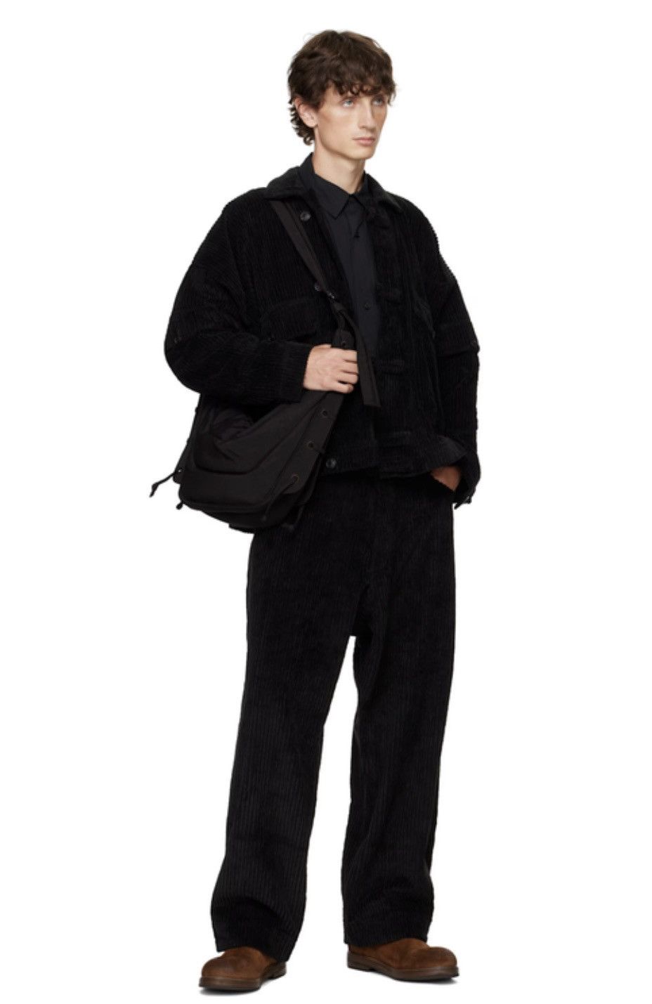Jan Jan Van Essche Jan Jan Van Essche black O project corduroy pants Size US 28 / EU 44 - 6 Thumbnail