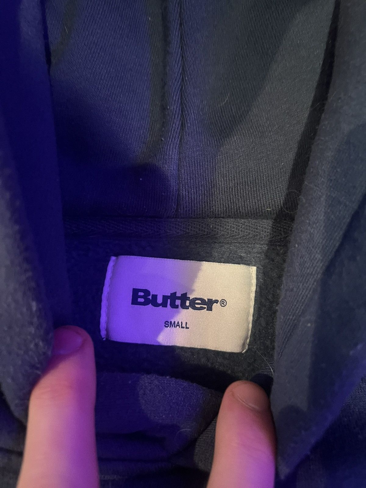 Butter Goods BUTTER HOODIE GOODS PLAID APPLIQUE PO HOODIE SLATE BLUE Size US S / EU 44-46 / 1 - 3 Thumbnail