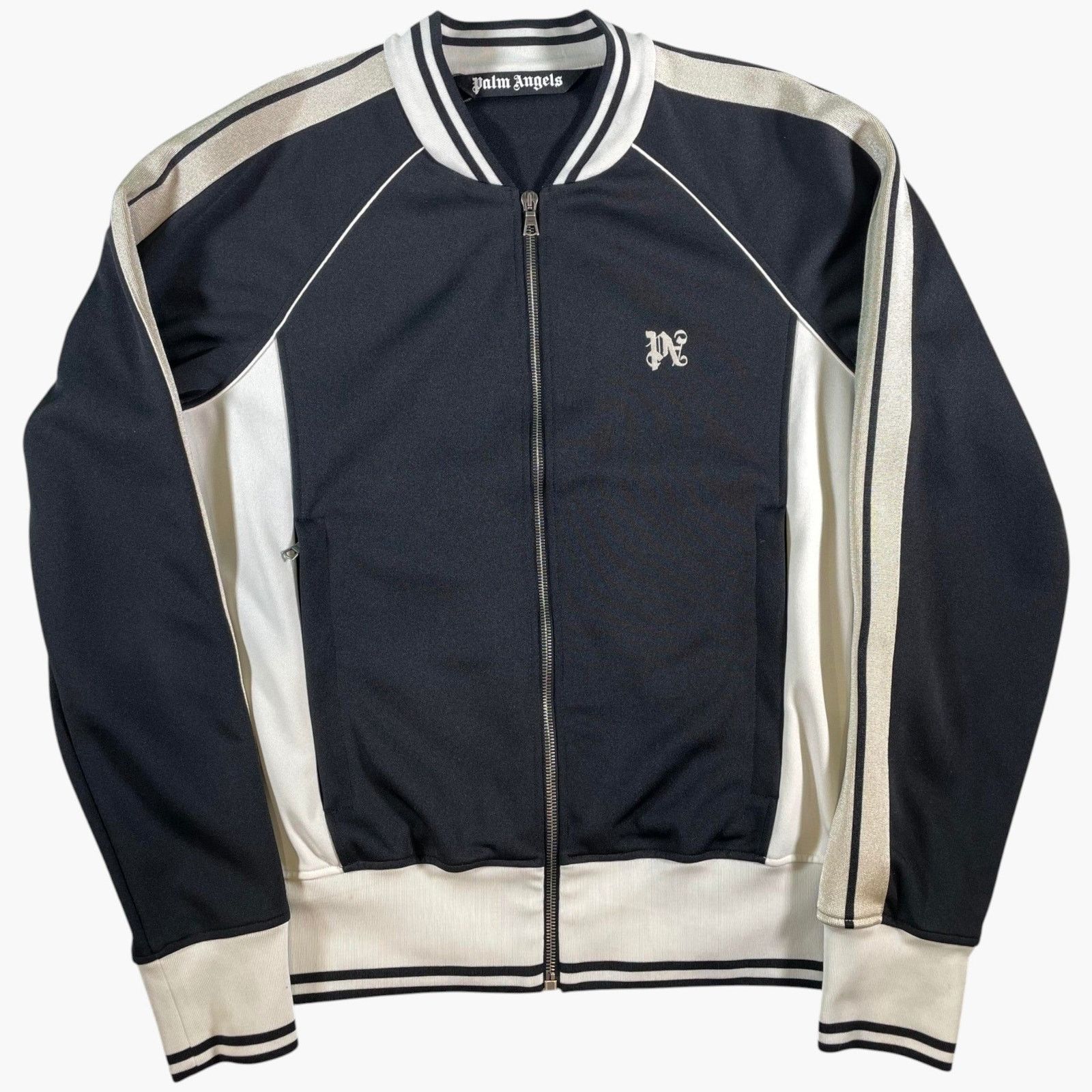 Palm Angels Palm Angels PA Black & Cream Track Jacket Size US L / EU 52-54 / 3 - 1 Thumbnail