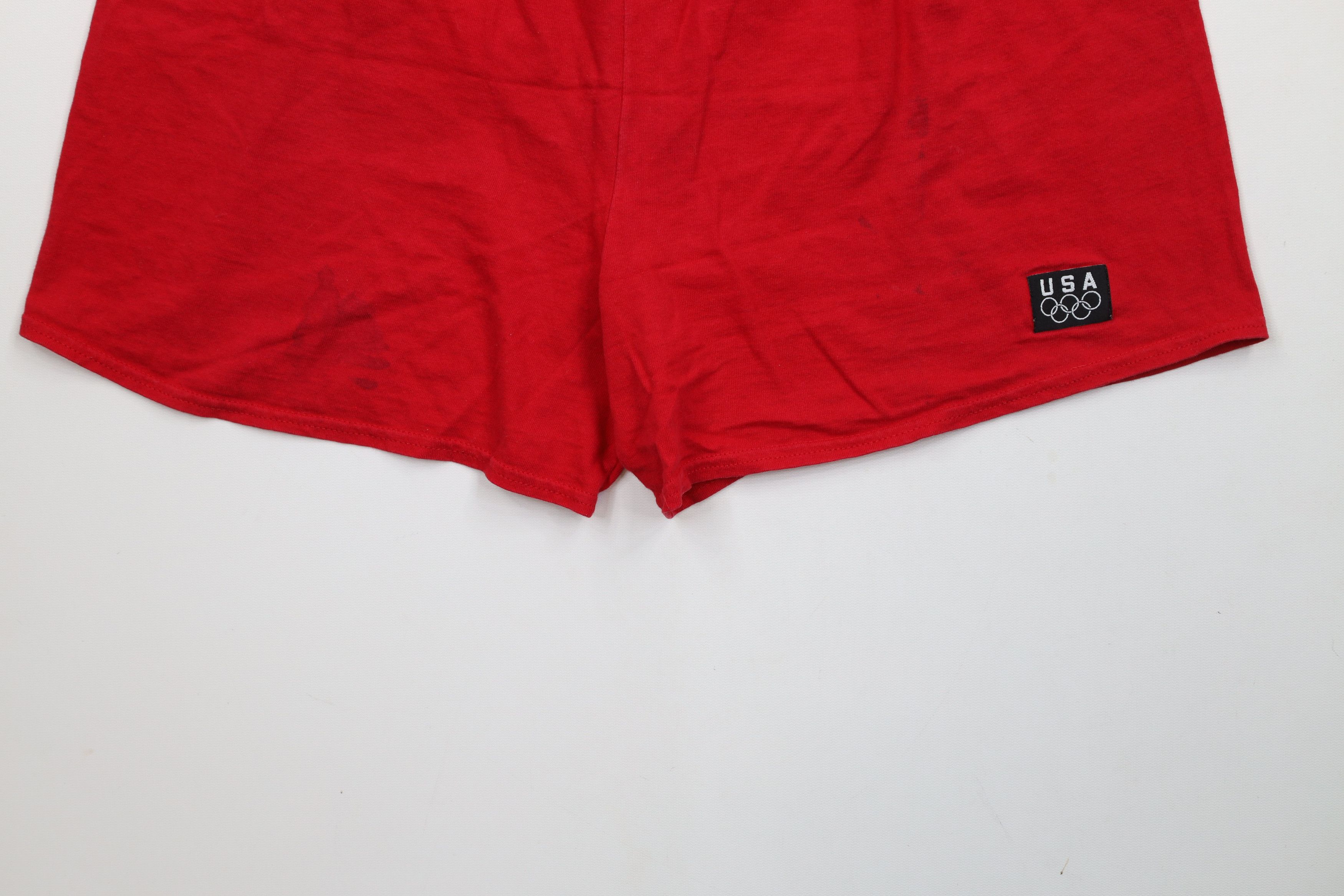 Vintage Vintage 90s USA Olympics Spell Out Above Knee Shorts USA Size US 32 / EU 48 - 4 Thumbnail