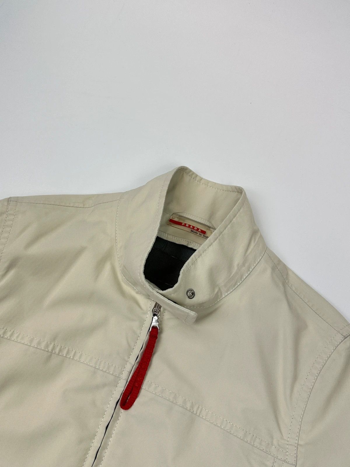 Prada Prada Sport SS2000 Nylon Beige Gore-Tex Rain Jacket Size L / US 10 / IT 46 - 2 Thumbnail