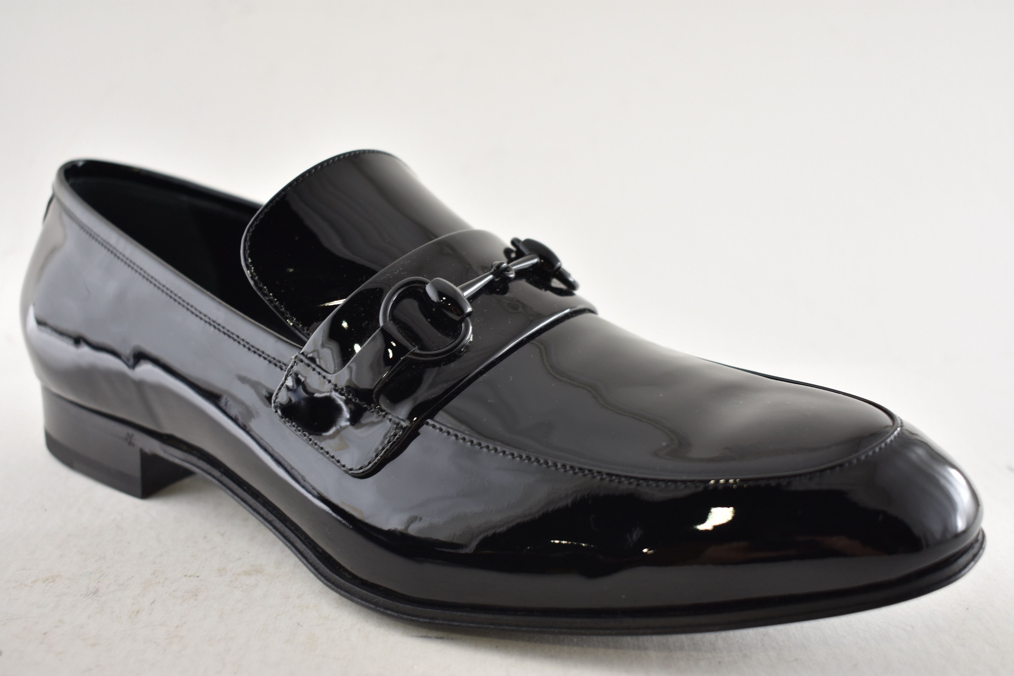 Gucci Gucci Ed Black Patent Leather Horsebit Loafer G 13 US 14 Size US 14 / EU 47 - 6 Thumbnail