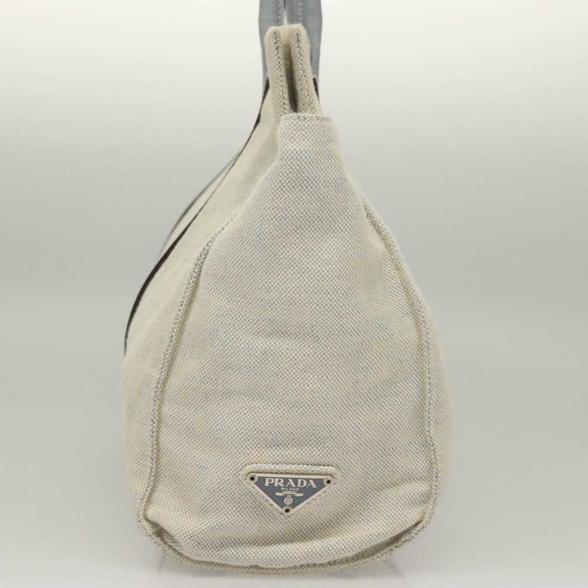 Prada PRADA Tote Bag Canvas Beige Silver Size ONE SIZE - 5 Thumbnail