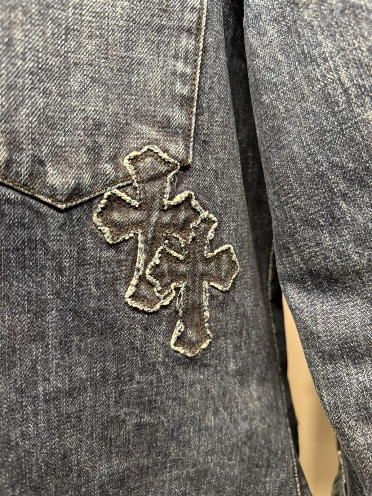 Chrome Hearts Chrome Hearts cross patch denim jacket Size US M / EU 48-50 / 2 - 4 Thumbnail