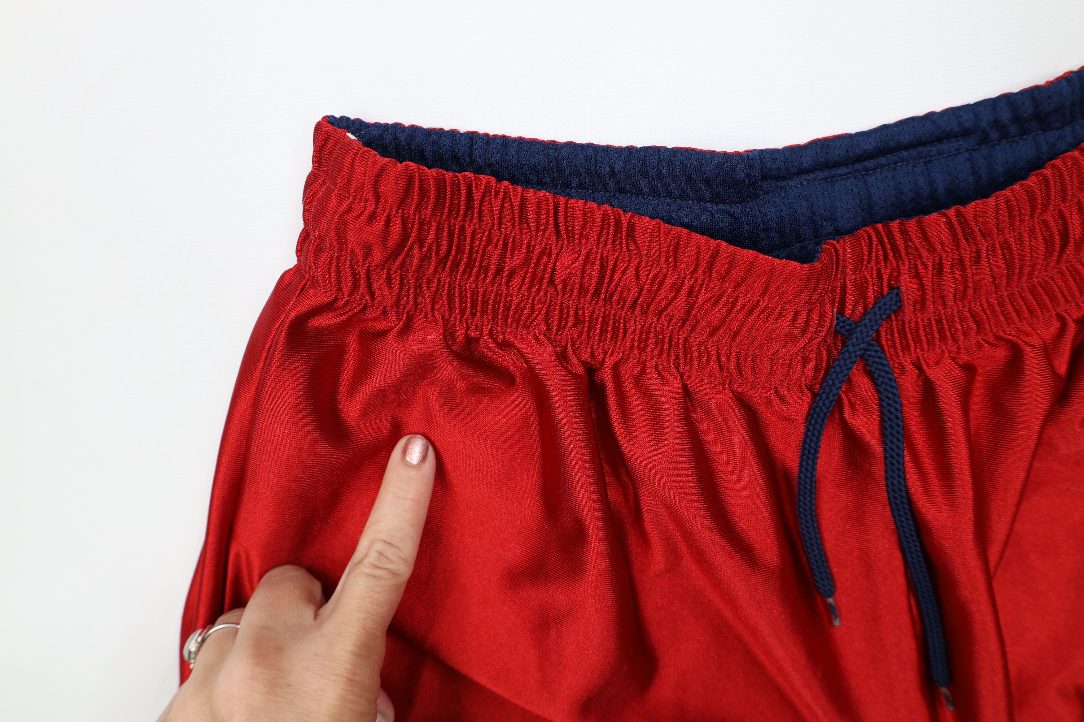 Nike Vintage 90s Y2K Nike Mini Swoosh Reversible Shorts Blue Red Size US 34 / EU 50 - 5 Thumbnail