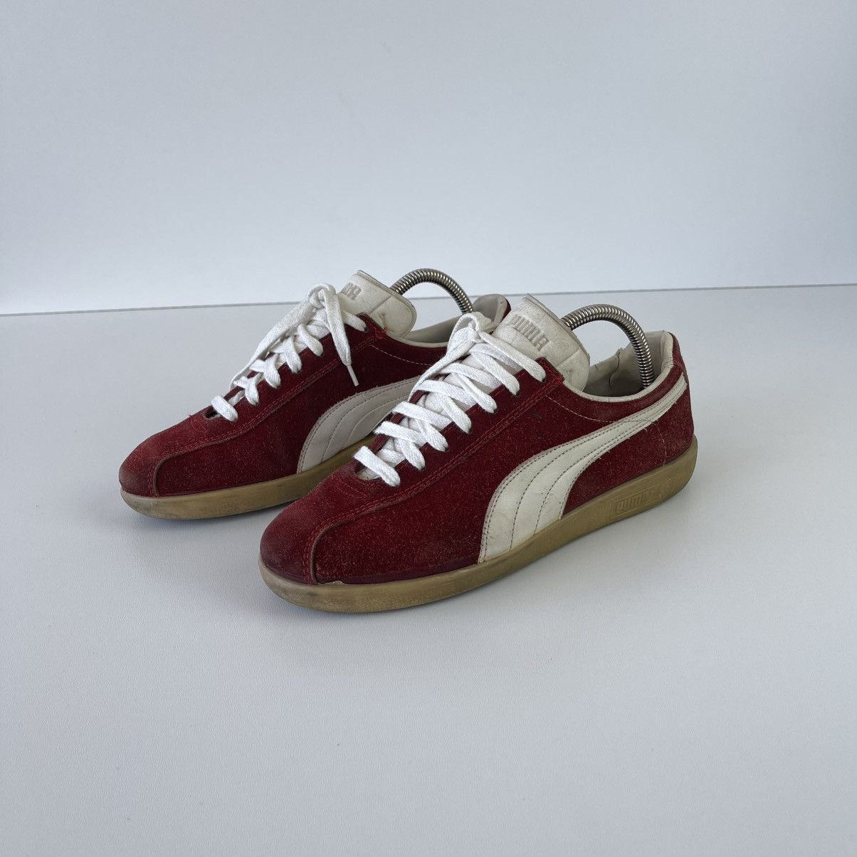 Puma Puma Red Star 70’s-80’s Vintage Shoes Red Made in France Size US 7 / EU 40 - 1 Thumbnail