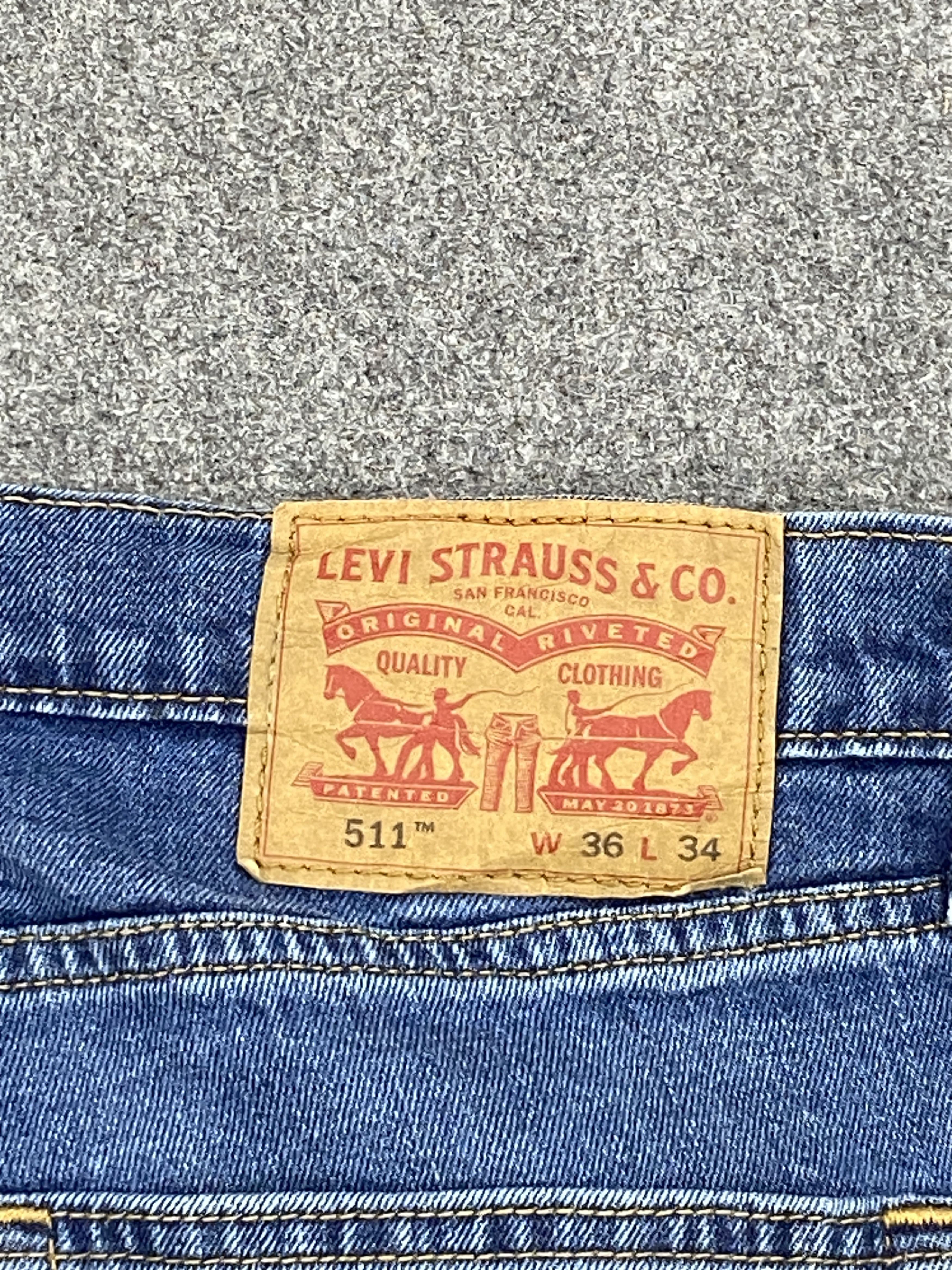 Levi's Vintage Levis 511 Slim Fit Denim DP2676 Size US 33 - 5 Thumbnail
