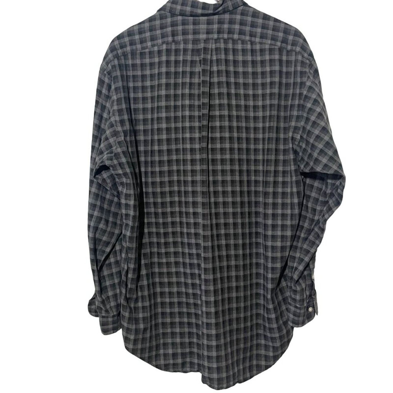 Ralph Lauren Ralph Lauren Shirt Men's Blake Cotton Large Grey Checkered Size US L / EU 52-54 / 3 - 5 Thumbnail