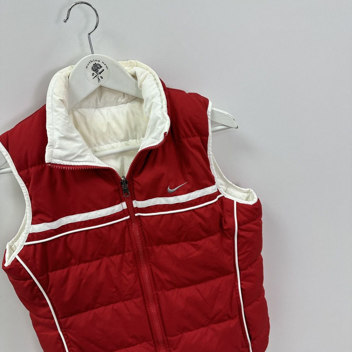 Vintage Vintage 00s Nike Embroidered puffer reversible vest y2k rare Size M / US 6-8 / IT 42-44 - 7 Thumbnail