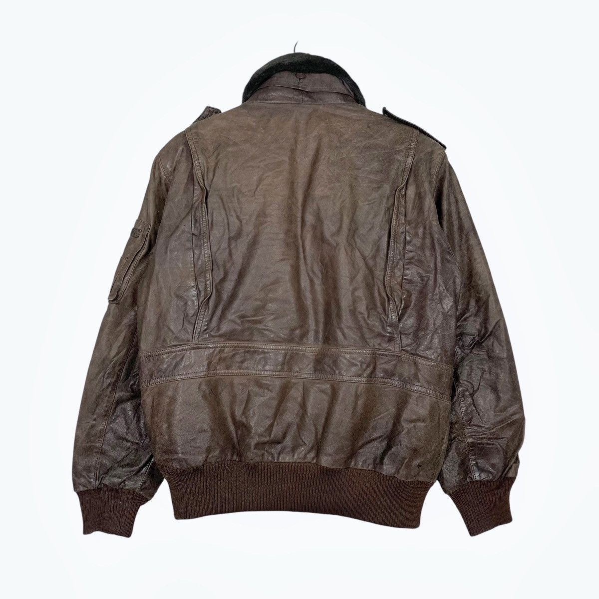 Japanese Brand Japanese Brand Military Leather Jacket Size US S / EU 44-46 / 1 - 7 Thumbnail