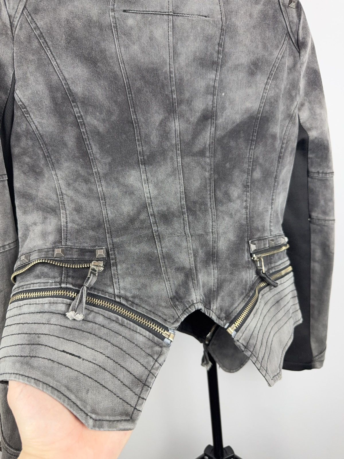 Japanese Brand Goth Studded Biker Moto Punk Rock Jacket Distressed Punk Y2K Size S / US 4 / IT 40 - 16 Thumbnail