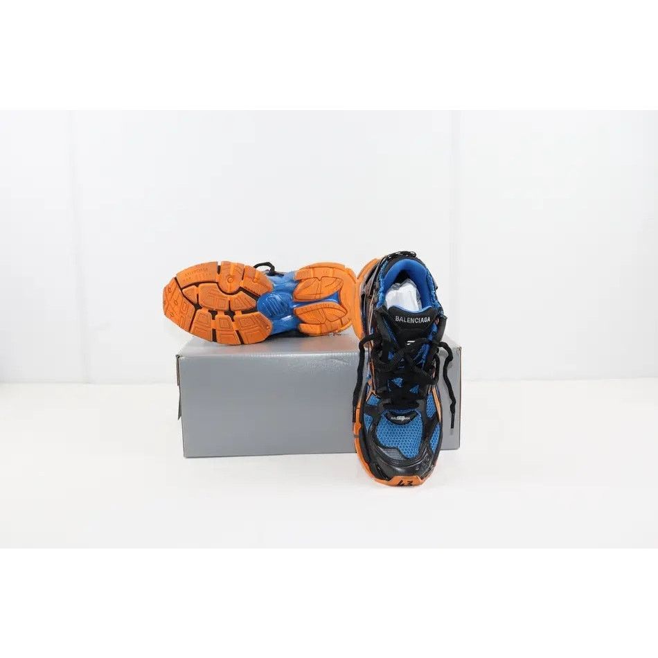 Balenciaga o1rshd1 Q:2 / Caged Mesh Runners Knicks Color Way Multicolor Size US 7 / EU 40 - 8 Thumbnail