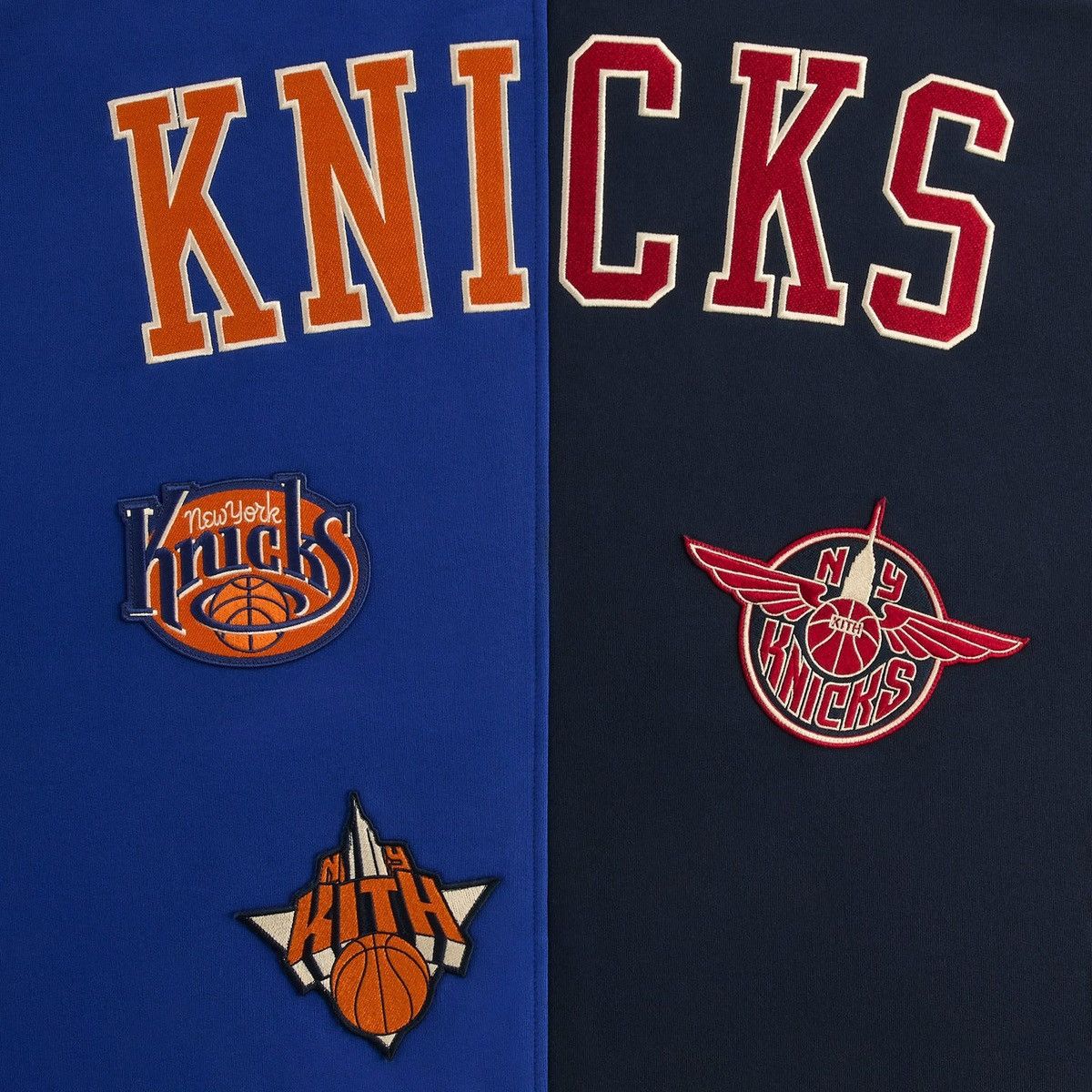Kith Kith for NY Knicks Mash Up Cropped Braxton Vintage Hoodie Size US L / EU 52-54 / 3 - 6 Thumbnail