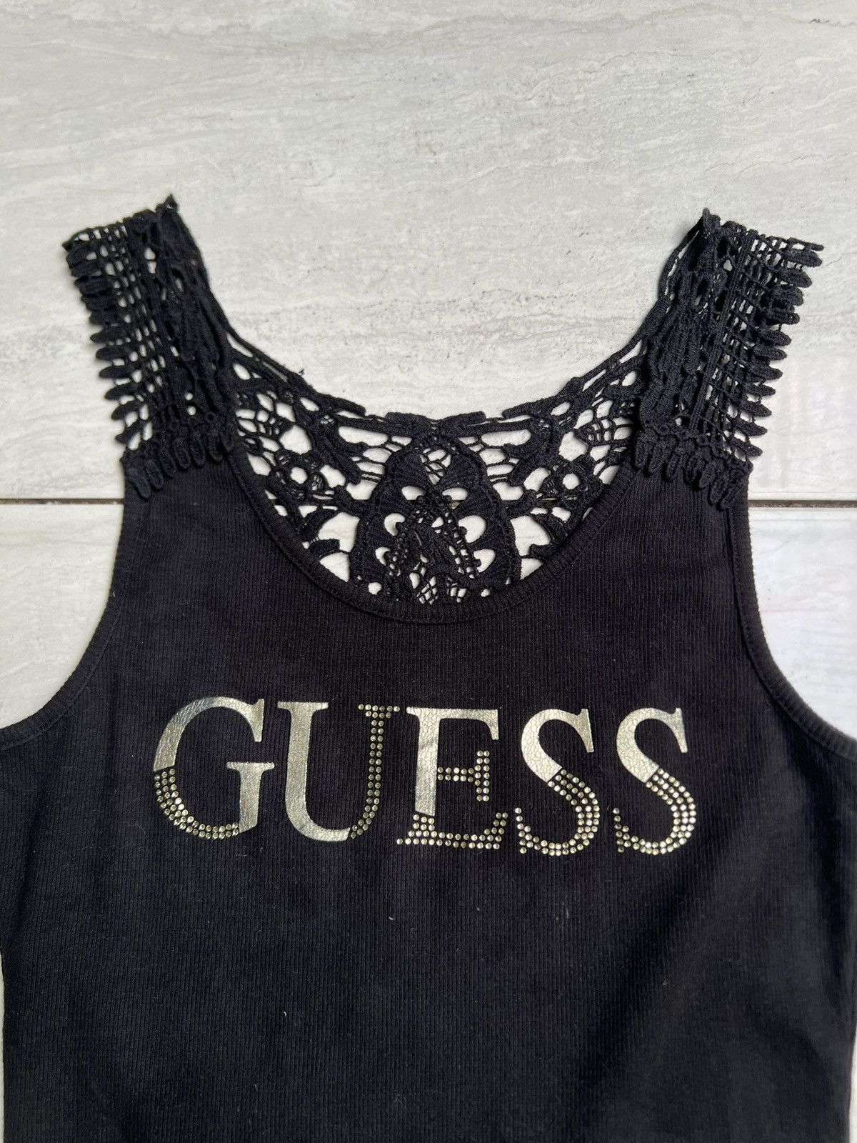 Guess GUESS Black Sleeveless T-shirt Size US XS / EU 42 / 0 - 4 Thumbnail