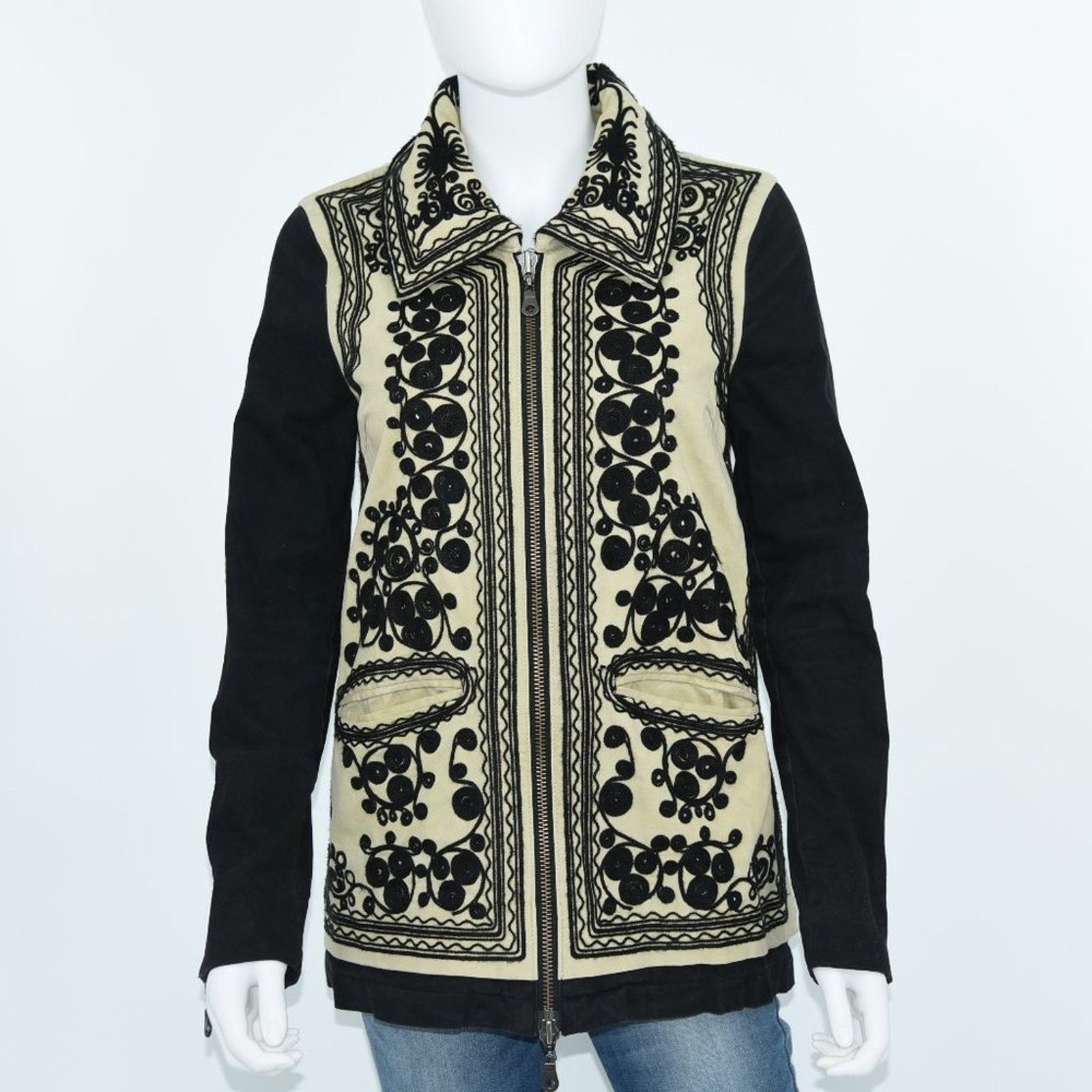 Free People Free People Stitched Quills Embroidered Jacket Size XS Size XS / US 0-2 / IT 36-38 - 1 Thumbnail