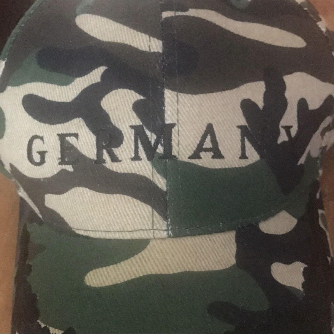 Vintage CAMO GERMANY VELVET EMBROIDERED BASEBALL CAP HAT Size ONE SIZE - 2 Thumbnail