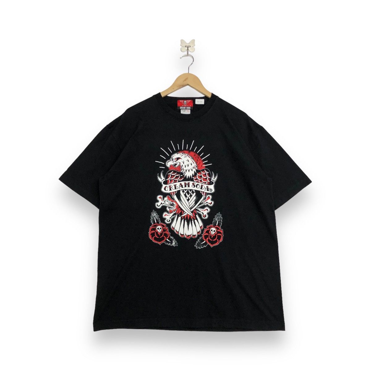 image of Designer Cream Soda Vintage T-Shirt in Black, Men's (Size XL)