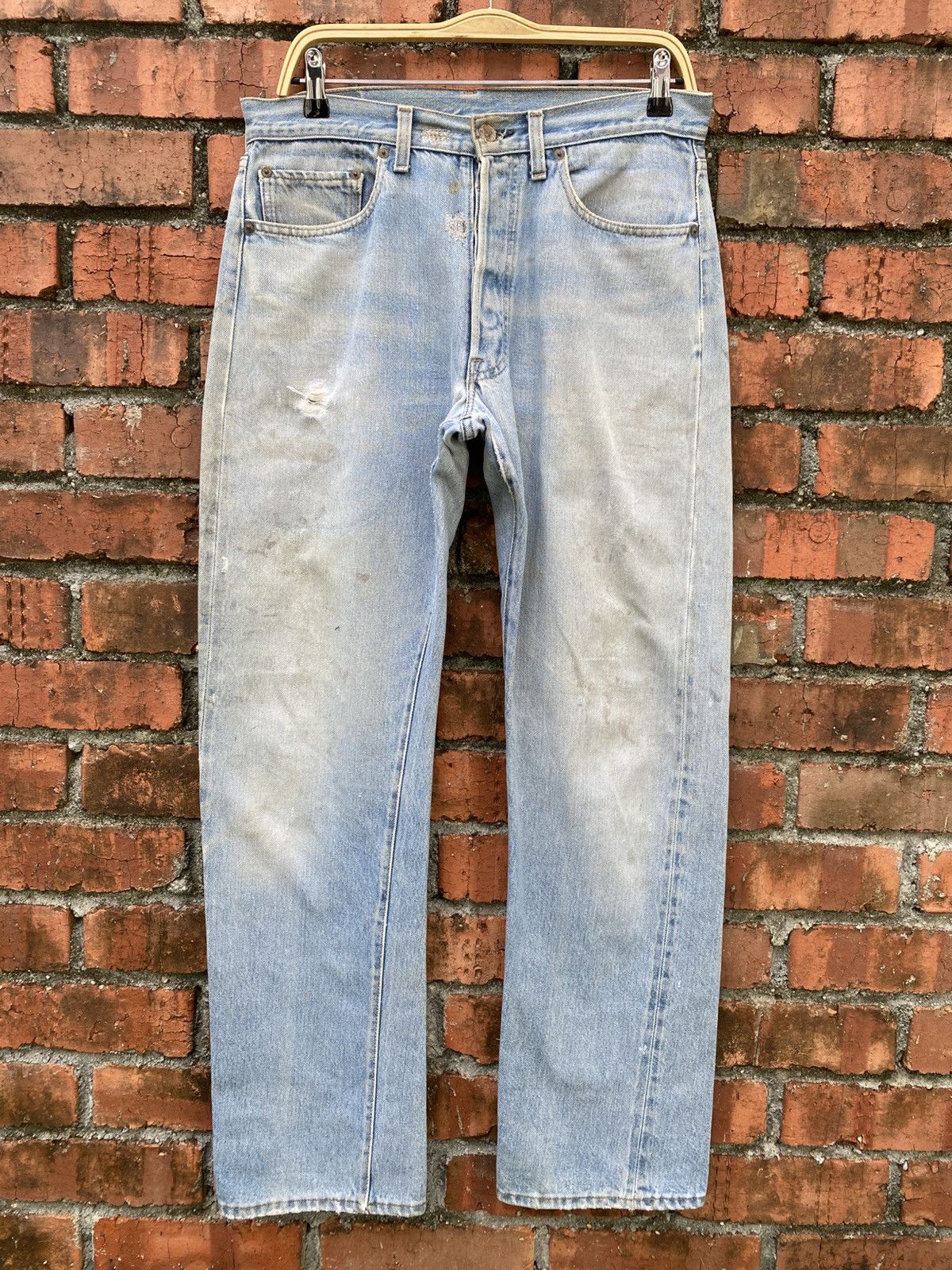Levi's Vintage Clothing W32x31 Vintage levi's 501 redline distressed dirt USA Size US 32 / EU 48 - 1 Thumbnail