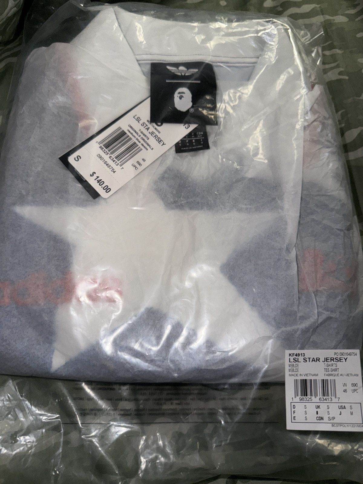 Adidas × Bape LSL Bape Jersey Size US S / EU 44-46 / 1 - 1 Thumbnail