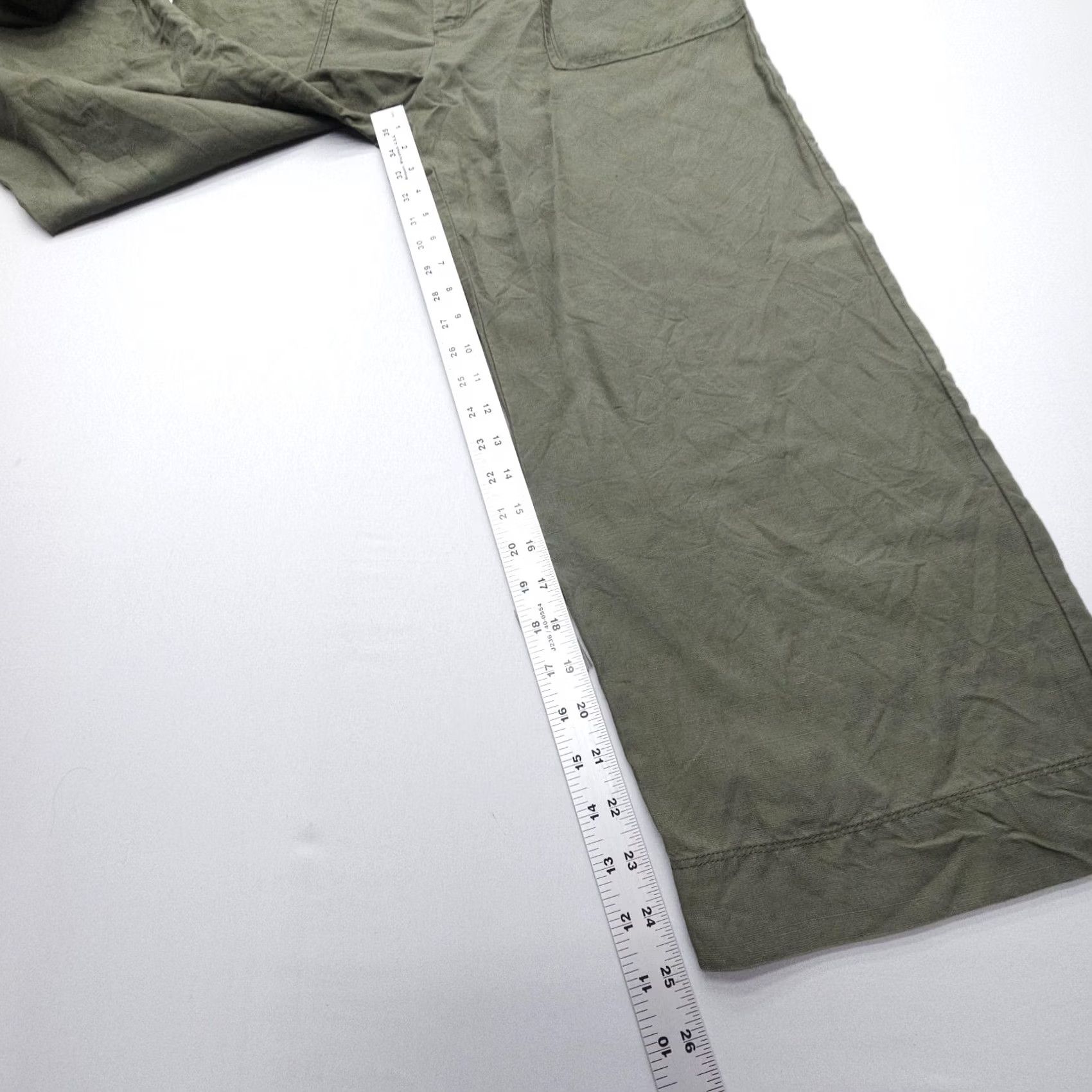 Gerard Darel Gerard Darel Wide Leg Crop Linen Lyocell Pants 12 Green High Paris Womens Size 34" / US 12 / IT 48 - 7 Thumbnail