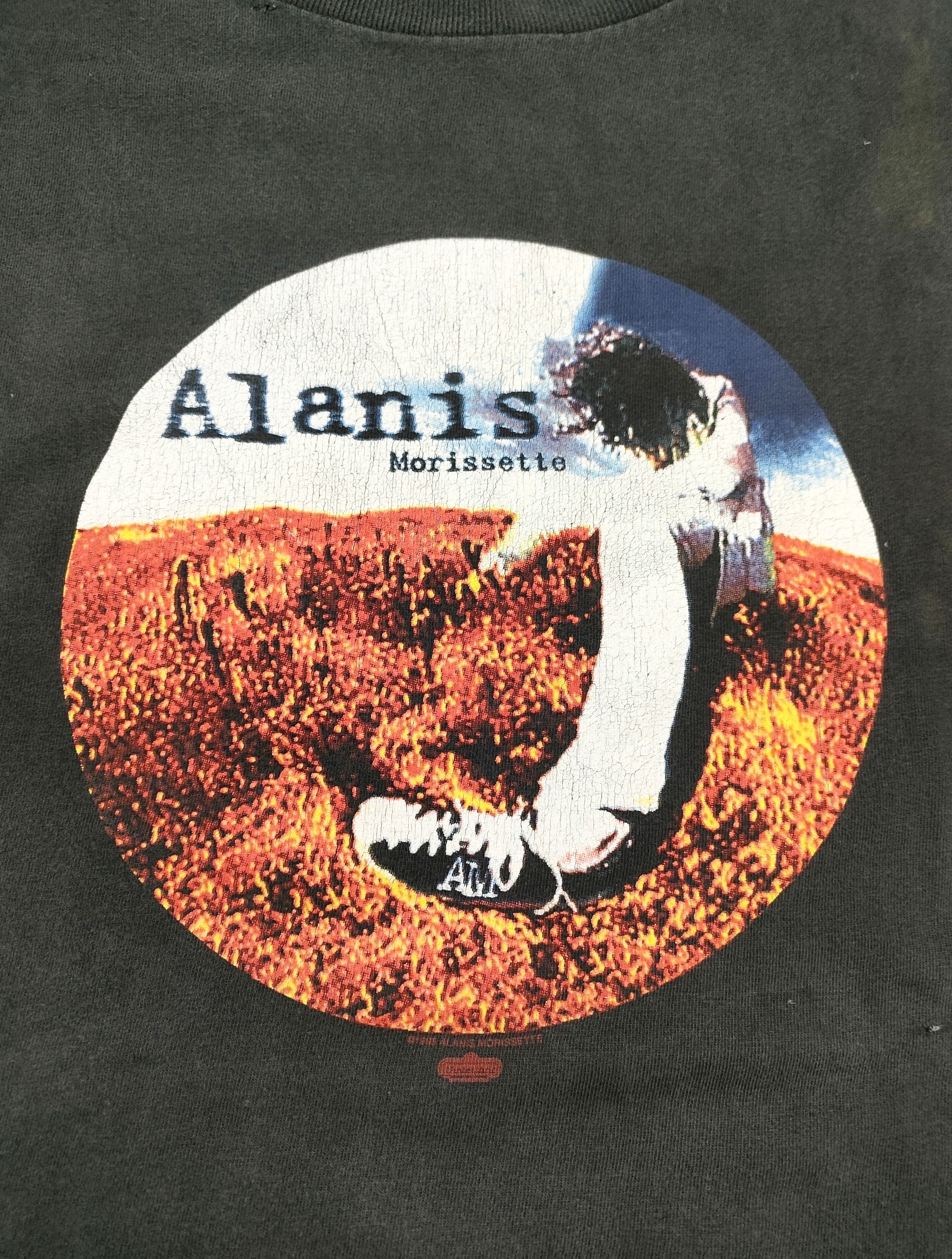 Band Tees × Vintage Vintage 90s ALANIS MORISSETTE Concert T-Shirt Size US XL / EU 56 / 4 - 2 Thumbnail