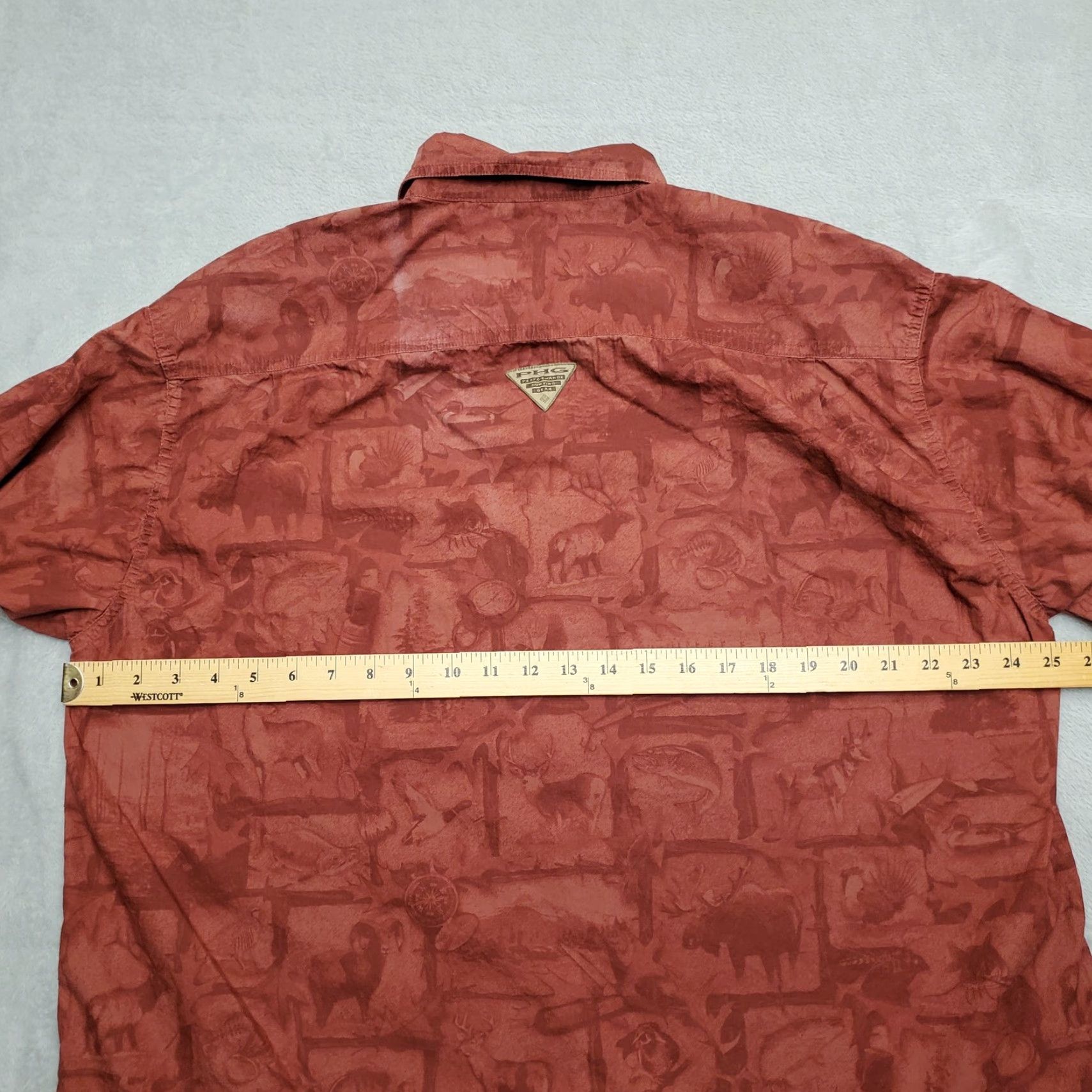 Vintage Columbia Shirt Mens XL Red Wildlife Big Game Hunt Outdoors Long Sleeve Button-Up Casual Outdoor Wear Tops Mens Size US XL / EU 56 / 4 - 8 Thumbnail