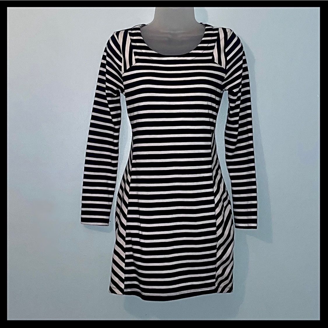 Designer Lucca Couture Long-sleeve Striped Bodycon Dress Small Size S / US 4 / IT 40 - 7 Thumbnail