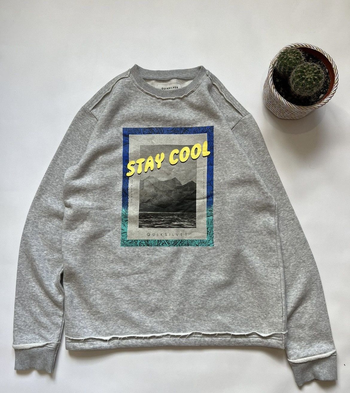 Quiksilver Quiksilver Grey Sweatshirt Stay Cool Size US XL / EU 56 / 4 - 1 Thumbnail
