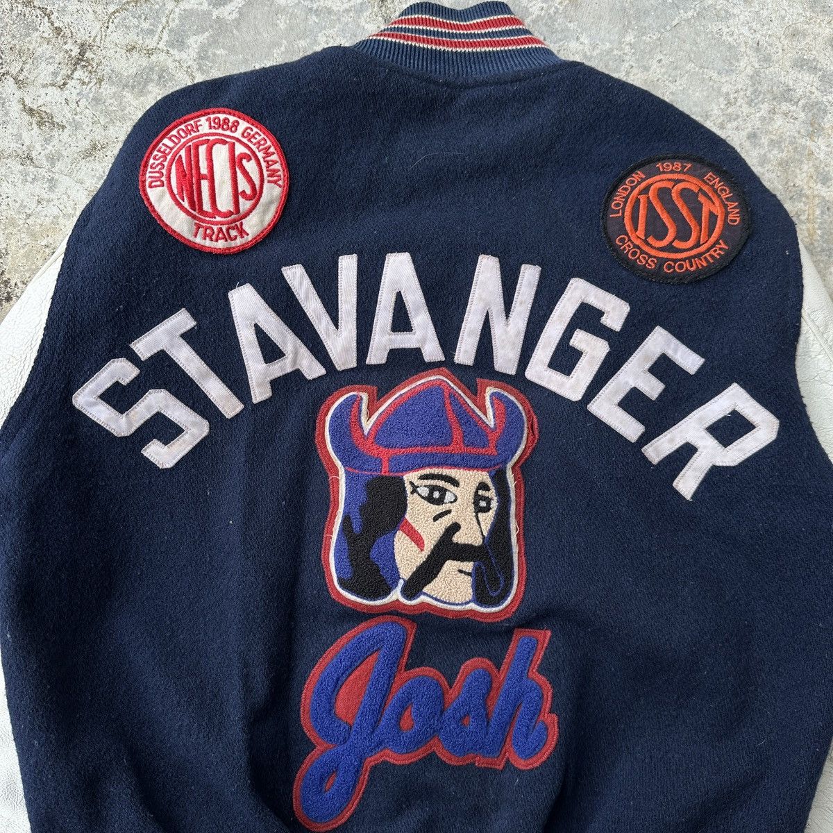 Vintage 80s College letterman football hippie patch varsity jkt Size US M / EU 48-50 / 2 - 3 Thumbnail